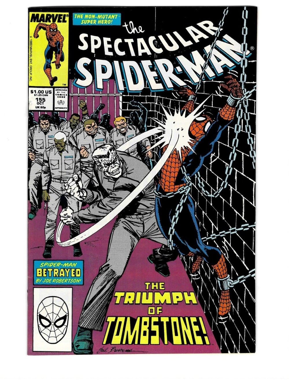 Spectacular Spider-Man #155 Vol. 1 Oct 1989 Marvel Comics High Grade